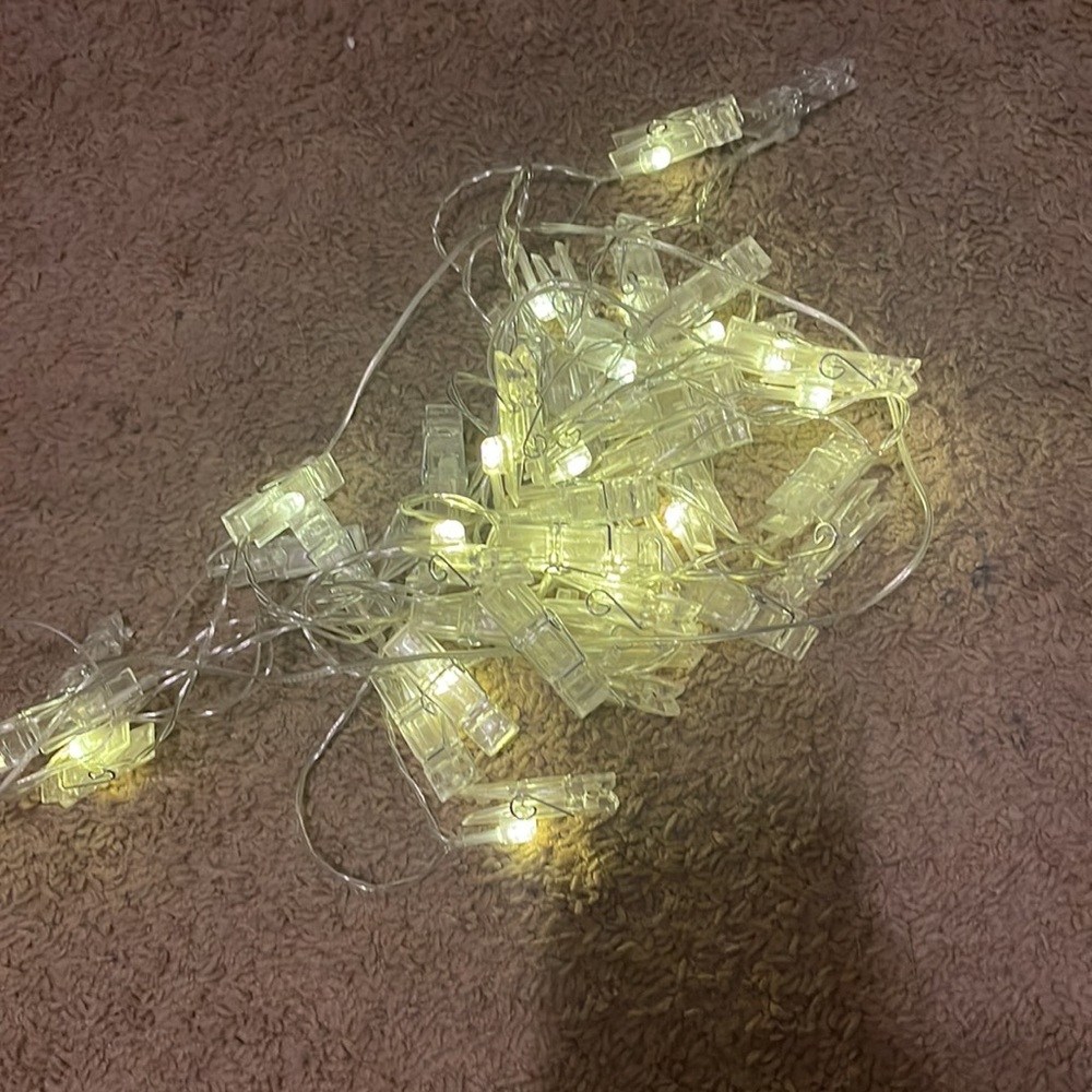 Lights with Clip Hangers for Pictures (tangled)